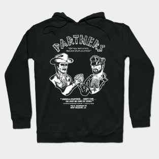 Partners Vintage Leather Gay Western LGBT NOLA Hoodie